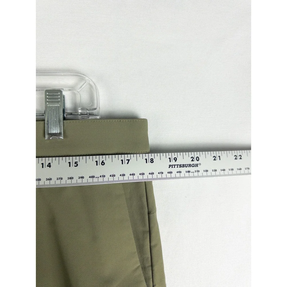 Banana Republic Slim Fit Chino Pants Mens 34x32 Olive Green Stretch Minimalist